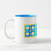 ターコイズレモンフローラマグカップ ツートーンマグカップ (左)