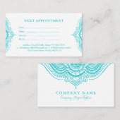 ターコイズレースアポイントメントカード 予約カード (正面/裏面)