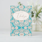 ターコイズレ素朴ースフェイクフラットサンキューカード サンキューカード (スタンド正面)