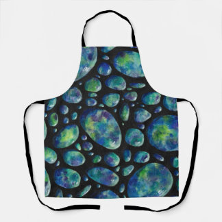 ターコイズロック宇宙オリジナルのアートワーク エプロン