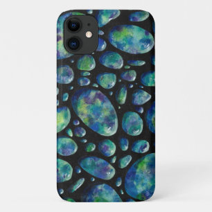 ターコイズロック宇宙オリジナルのアートワーク iPhone 11 ケース