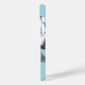 ターコイズロビンズエッグブルービッグホワイトボウブライダル Case-Mate iPhoneケース (裏面 / 左)