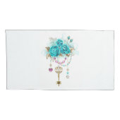 ターコイズローズの鍵 枕カバー (裏面-右)