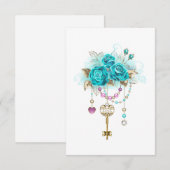 ターコイズローズの鍵 案内状 (正面/裏面)