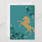 ターコイズローズカントリーウェスタンチャロキンチェアネラ 招待状 (裏面)