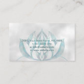 ターコイズロータスフラワーオンパール 名刺 (裏面)