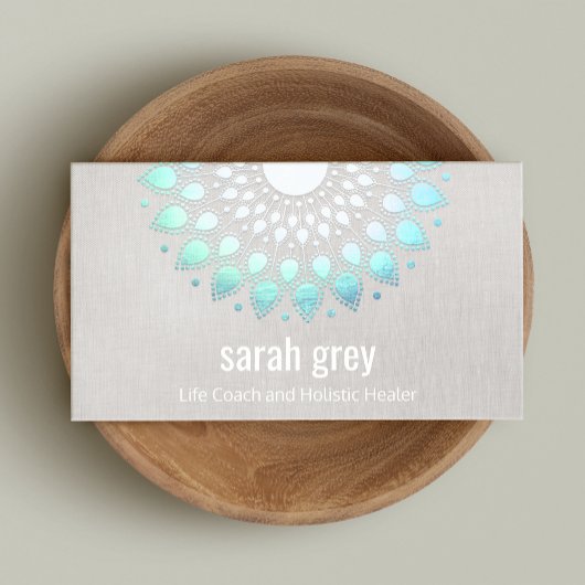 ターコイズロータスフローラマンダラヒーリングアーツ 名刺