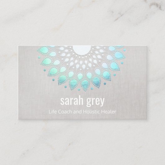 ターコイズロータスフローラマンダラヒーリングアーツ 名刺 (正面)