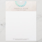 ターコイズロータスマンダラ レターヘッド (正面)