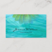 ターコイズロータスヨガインストラクター名刺 名刺 (正面)