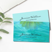 ターコイズロータスヨガインストラクター名刺 名刺