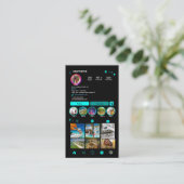 ターコイズ不動産InstagramソーシャルQR 名刺 (スタンド正面)