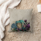 ターコイズ不機嫌ハッターアリスinワンダーランド クッション (ブランケット)