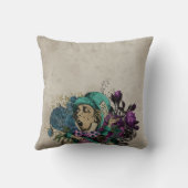 ターコイズ不機嫌ハッターアリスinワンダーランド クッション (裏面)