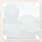 ターコイズ世界景観 ガラスコースター (裏面)