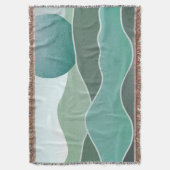 ターコイズ世界景観 スローブランケット (正面縦)