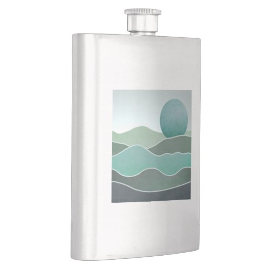 ターコイズ世界景観 フラスク (右)