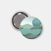 ターコイズ世界景観 マグネット (正面/裏面)