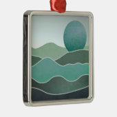 ターコイズ世界景観 メタルオーナメント (右)
