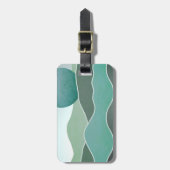 ターコイズ世界景観 ラゲッジタグ (正面縦)
