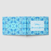 ターコイズ中の化膿性バラデザイン ゲストブック (全面)