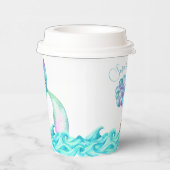 ターコイズ人魚の誕生日パーティー海中 紙コップ (右)