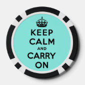 ターコイズ保が穏やか運になる ポーカーチップ (裏面)