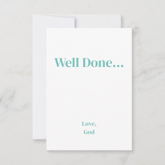 ターコイズ信仰よくできた…愛、神のカード ノートカード (正面)