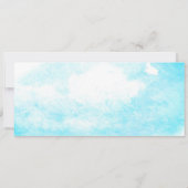 ターコイズ先結婚式チケット招待状 招待状 (裏面)