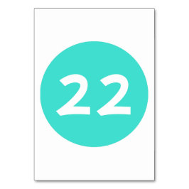 ターコイズ円テーブル番号 テーブルナンバー