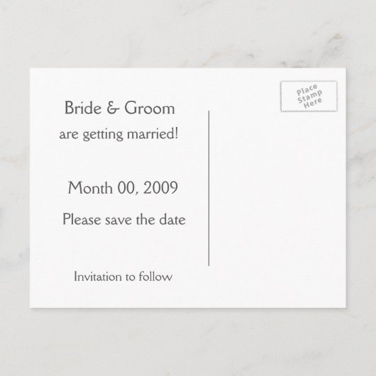 ターコイズ写真はがきを保存する 案内ポストカード (裏面)