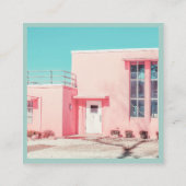 ターコイズ写真家ソーシャルメディアInstagram コーリングカード (裏面)