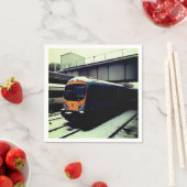 ターコイズ列車、橋の下 スタンダードカクテルナプキン (インサイチュ)