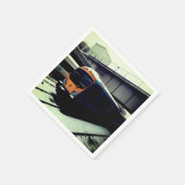 ターコイズ列車、橋の下 スタンダードカクテルナプキン (角)