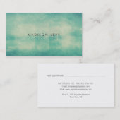 ターコイズ動揺してテクスチャアポイントメントカード 予約カード (正面/裏面)