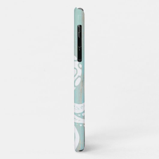 ターコイズ動揺してビーチウッドタコモノグラム Case-Mate iPhoneケース (裏面/左)