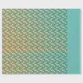 ターコイズ包装紙 ラッピングペーパー (フラット)