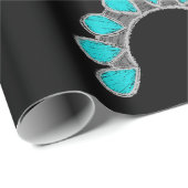 ターコイズ包装紙 ラッピングペーパー (ロールコーナー)