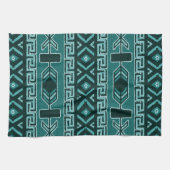 ターコイズ南西パタアステカーン キッチンタオル (横)
