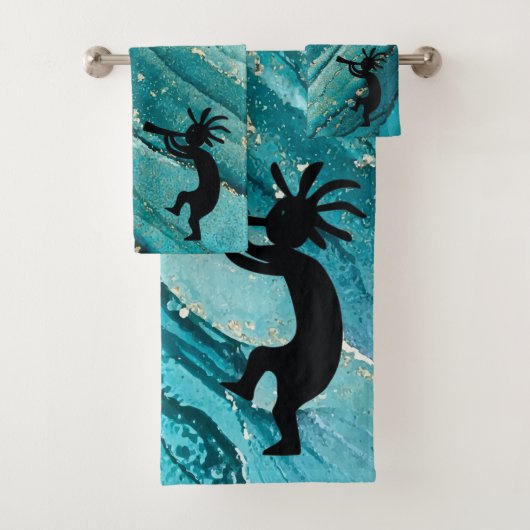 ターコイズ南西部ココペリバスタオルセット バスタオルセット (インサイチュ)