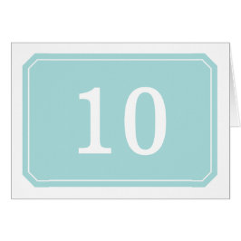 ターコイズ単エレガント表番号札