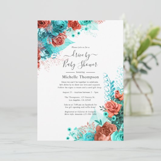 ターコイズ及びサンゴフローラ駆動シャワー 招待状 (スタンド正面)