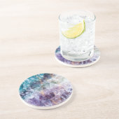 ターコイズ及び紫色の水晶 コースター (側面)