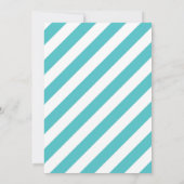 ターコイズ及び金ゴールド航海のベビーシャワー招待状 招待状 (裏面)