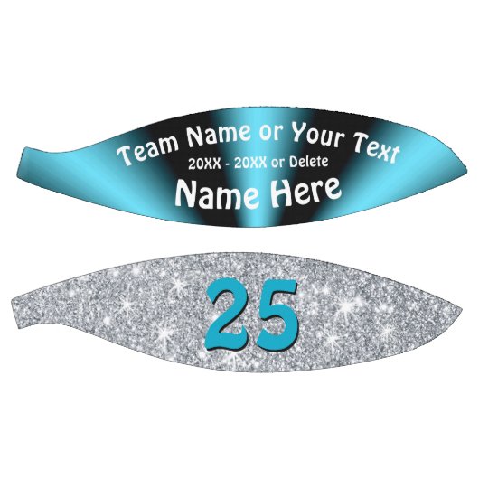 ターコイズ及び銀パーソナライズされたバスケットボール バスケットボール (パネル)