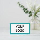 ターコイズ名刺自分のデザイン 名刺 (スタンド正面)