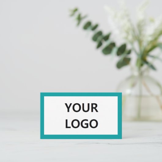 ターコイズ名刺自分のデザイン 名刺 (スタンド正面)