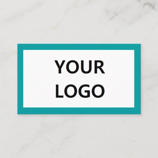 ターコイズ名刺自分のデザイン 名刺 (正面)