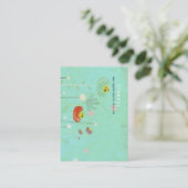 ターコイズ名刺 名刺 (スタンド正面)