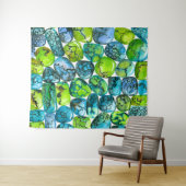 ターコイズ型 タペストリー (インサイチュ(横))